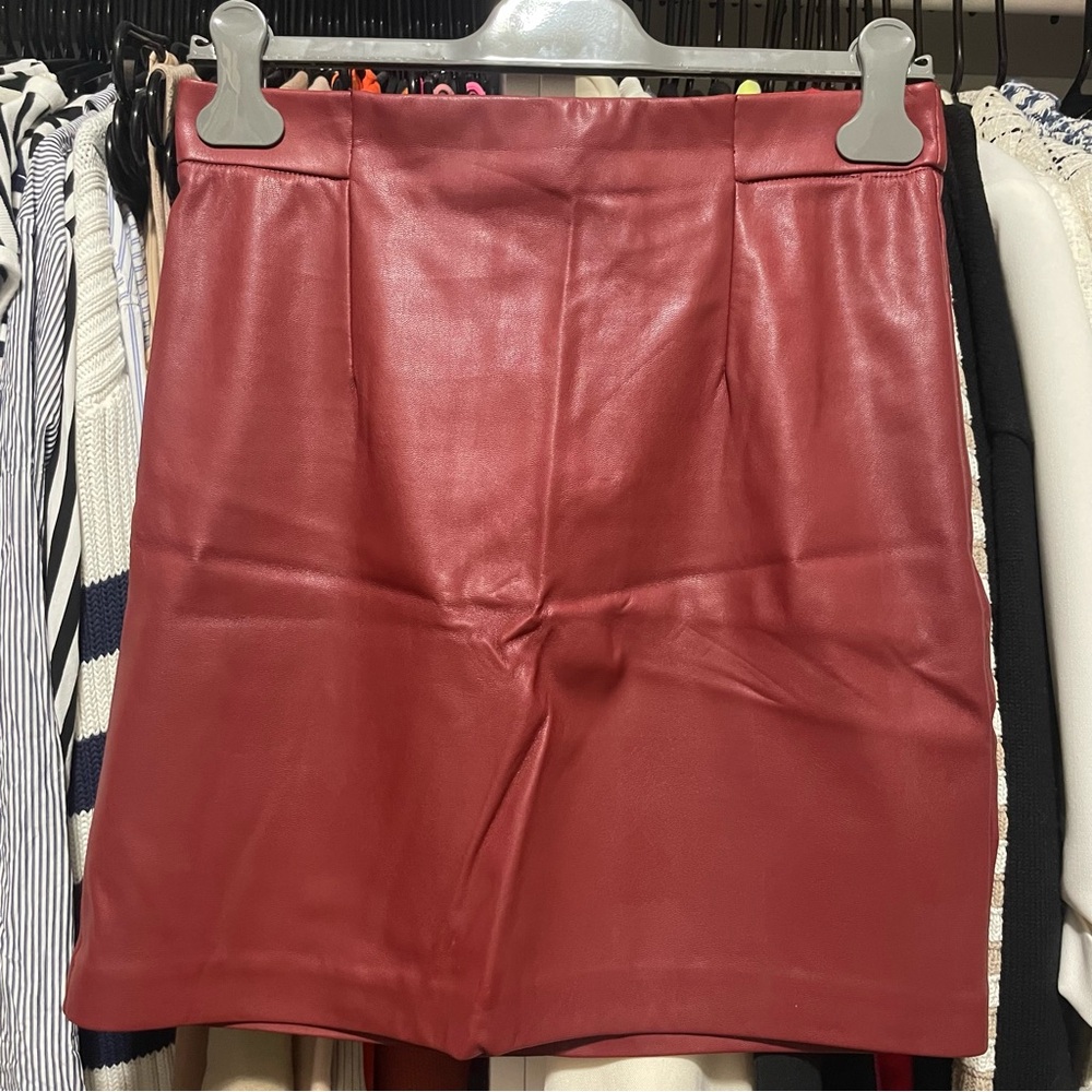Dynamite Faux Leather Mini Skirt